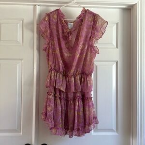 Misa floral pink dress size XL.